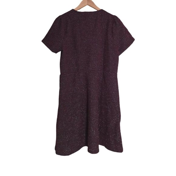 NWT Women's - Draper James Short Sleeve Boucle Dress, Size XL - Picture 10 of 11